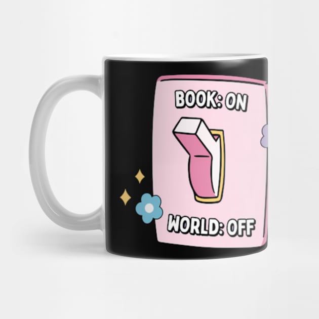 bookish pink light switch - book on, world off by Good Stafe